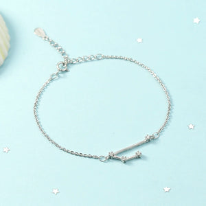 Silver Zodiac Charms Women's Bracelet