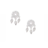 Sterling Silver Dream Catcher Bracelet Tassel Crystal Set