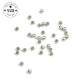 Sterling Silver Ball End Beads Round Spacer Beads