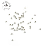 Sterling Silver Ball End Beads Round Spacer Beads