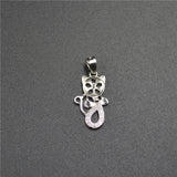 Sterling Silver Cat Pearl Pendant Mountings DIY Jewelry