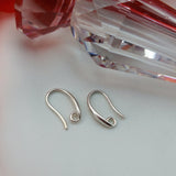 925 Silver Earring Hooks, Jewelry Findings (2 pairs)