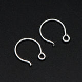 925 Silver Round Earwires 12x10mm 10pcs