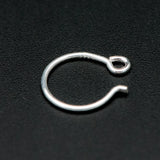 925 Silver Round Earwires 12x10mm 10pcs