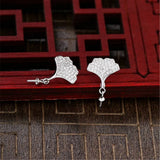 925 Silver Zircon Earring Components for Round Beads E181B