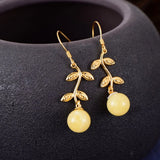 Sterling Silver Earring Settings Round Beads 24K Plated 925 Silver Components