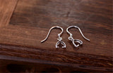 925 Silver Plated Earring Settings for Gemstones with Pinch Bails E044B