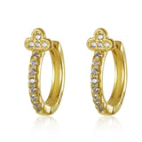 Sterling Silver Earrings 925 Small Zircon Stud Earrings for Women