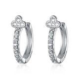 Sterling Silver Earrings 925 Small Zircon Stud Earrings for Women