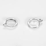 Sterling Silver Earrings 925 Small Zircon Stud Earrings for Women