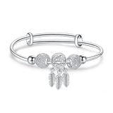 S999 Dream Catcher Bangle, Adjustable Size, Boutique Gift