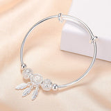 S999 Dream Catcher Bangle, Adjustable Size, Boutique Gift