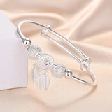 S999 Dream Catcher Bangle, Adjustable Size, Boutique Gift