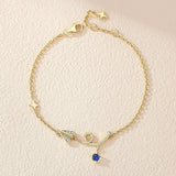 Sterling Silver Plated Diamond Ladies Jewelry Set - Plane Design