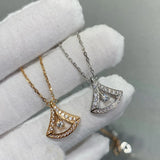 Silver Jumping Skirt Necklace Delicate Collar Chain Women's Birthday Jewelry