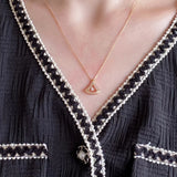 Silver Jumping Skirt Necklace Delicate Collar Chain Women's Birthday Jewelry
