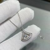 Silver Jumping Skirt Necklace Delicate Collar Chain Women's Birthday Jewelry
