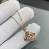 Silver Jumping Skirt Necklace Delicate Collar Chain Women's Birthday Jewelry