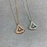 Silver Jumping Skirt Necklace Delicate Collar Chain Women's Birthday Jewelry