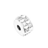 Sterling Silver Infinite Hearts Sparkling Clip Charm