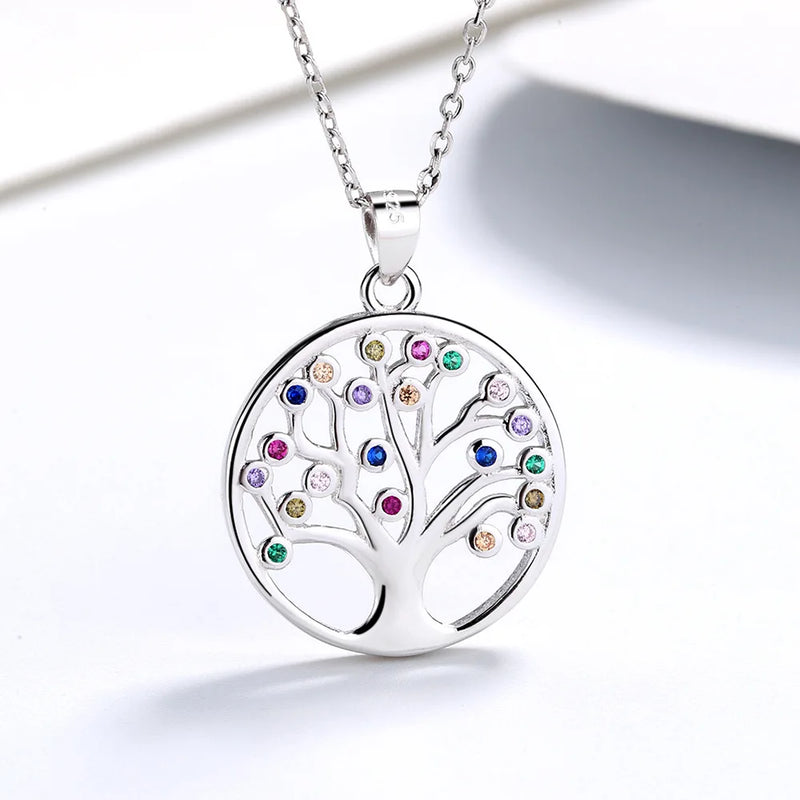 Tree of Life Pendant Necklace, Silver Necklaces