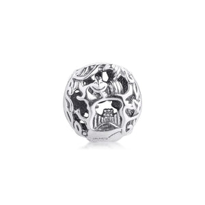 Sterling Silver Dangle Charm Spring Beads