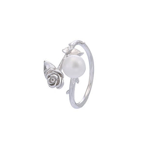 Sterling Silver S925 Ring Settings Women's Pearl Ring Mounts