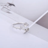 Sterling Silver S925 Ring Settings Women's Pearl Ring Mounts