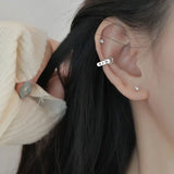Sterling Silver Love Belt Ear Clip Female Individuality Wind INS.com