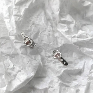 Sterling Silver Love Belt Ear Clip Female Individuality Wind INS.com