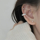 Sterling Silver Love Belt Ear Clip Female Individuality Wind INS.com