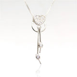 Sterling Silver Love Double Beads Pearl Pendants Mountings For Diy Jewelry