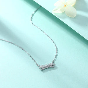 Sterling Silver Necklace Zircon Niche Ins Style Pendant