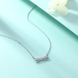 Sterling Silver Necklace Zircon Niche Ins Style Pendant