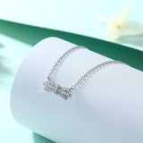 Sterling Silver Necklace Zircon Niche Ins Style Pendant
