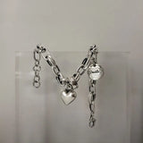 Vintage Geometric Heart Love Lucky Punk Bracelet