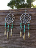 Sterling Silver Amethyst Dream Catcher Earrings