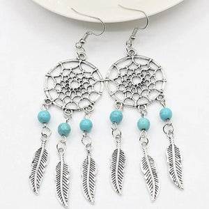 Sterling Silver Amethyst Dream Catcher Earrings
