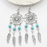 Sterling Silver Amethyst Dream Catcher Earrings