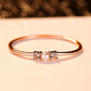Sterling Silver Pearl Rings for Women
