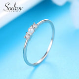 Sterling Silver Pearl Rings for Women