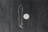 Sterling Silver S925 4MM Ball Bead Bracelet Lucky Buddha Bead Hand Jewelry
