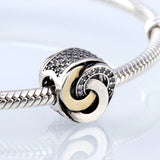 Sterling Silver S925 Bracelet Beaded Big Hole Beads DIY Jewelry