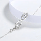 Heart-Shaped Sterling Silver S925 Bracelet for Women