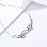 Heart-Shaped Sterling Silver S925 Bracelet for Women