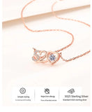 S925 Couple 520 Necklace Heart Qixi Birthday Gift for Girlfriend