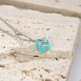 Sterling Silver S925 Shape Necklaces Pendant High Jewelry Christmas Gift