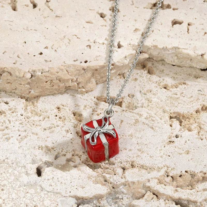 Sterling Silver S925 Shape Necklaces Pendant High Jewelry Christmas Gift