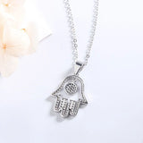S925 Palm Eye Pendant Sterling Silver Women's Necklace