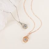 Phoenix Wisdom Necklace Dancing Zircon Ladies Pendant Jewelry